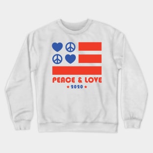 Peace & Love 2020 Election Crewneck Sweatshirt